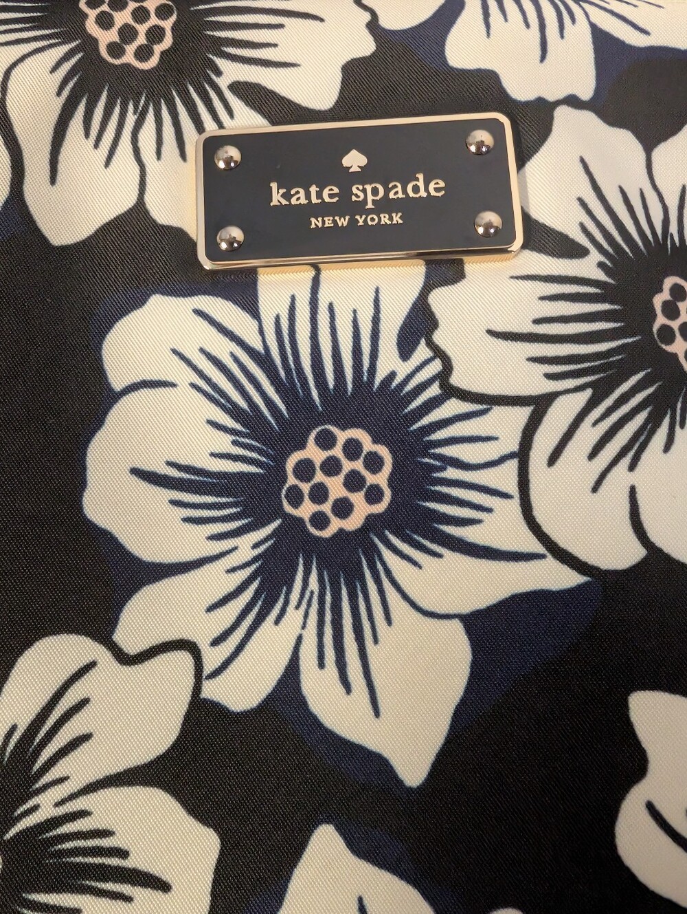 Kate Spade Blake Avenue Laptop Tablet Case iPad Floral Pouch Blue & White - Picture 7 of 10